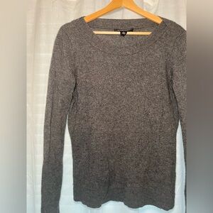 Elegant Charcoal Women's Crew Neck Sweater